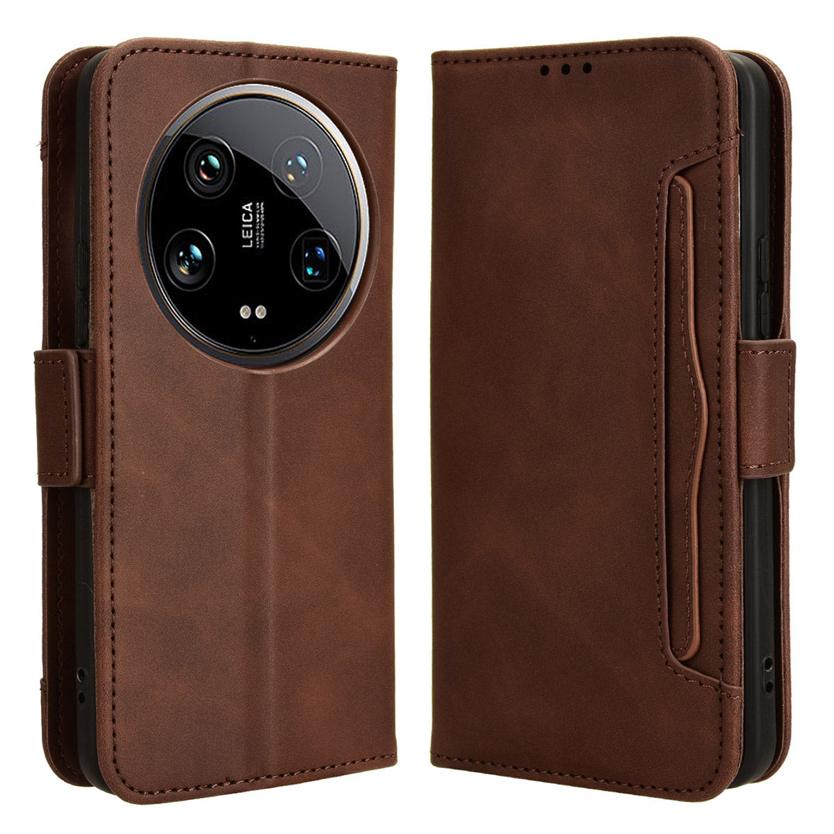 For Xiaomi 14 Ultra Case with Multiple Card Holders TPU Interior Protective PU Leather Cover For Xiaomi 14 Ultra Case with Multiple Card Holders TPU Interior Protective PU Leather Cover